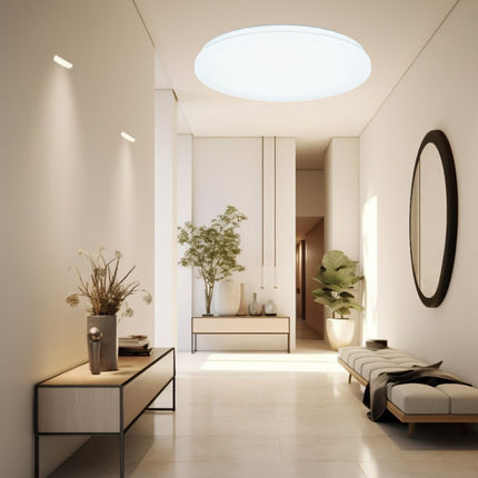 Plafoniera Led Slim Milky 12W=75W, Ø255 mm, 6500K, lumina rece