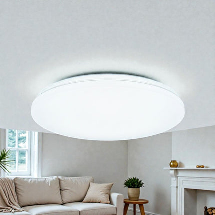 Plafoniera Slim Milky 32W=280W, Ø375 mm, 6500k, lumina rece
