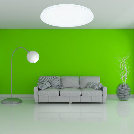 Plafoniera Led Slim Milky 24W=200W, Ø375 mm, 6500k, lumina rece