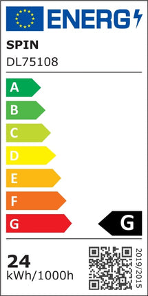 Plafoniera Led Slim Milky 24W=200W, Ø380x65 mm, 4000k, lumina neutra
