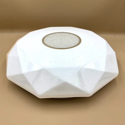 Plafoniera LED diamant cu inel decorativ, Ø400, 24W, 1680Lm, 6500k