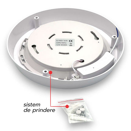 Plafoniera LED Rotunda  Pentru Bucatarie 12W 6500K