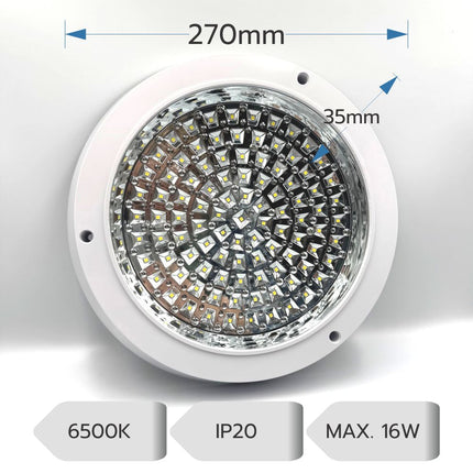 Plafoniera LED Rotunda  Pentru  Bucatarie 16W 6500K