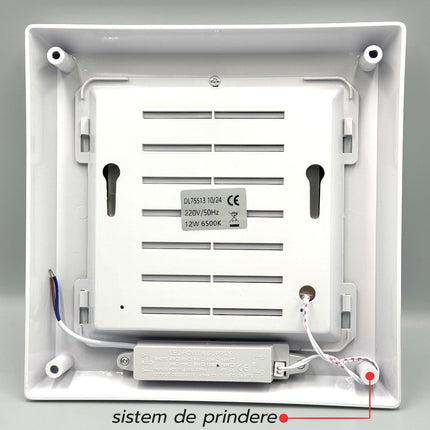 Plafoniera LED Patrata Pentru Bucatarie 12W 6500K