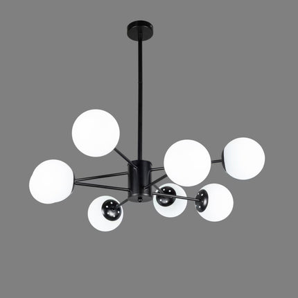 LUSTRA COSMO NEGRU 8XE27 80W 600X680mm