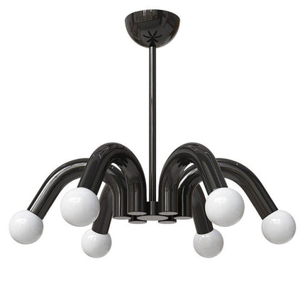 LUSTRA HESTER NEGRU 6XE27 42W 540X650mm