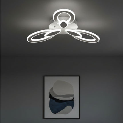 LUSTRA LED  LIVING 100W CU 3 BRATE 3 CULORI+IR 550mm x 90mm
