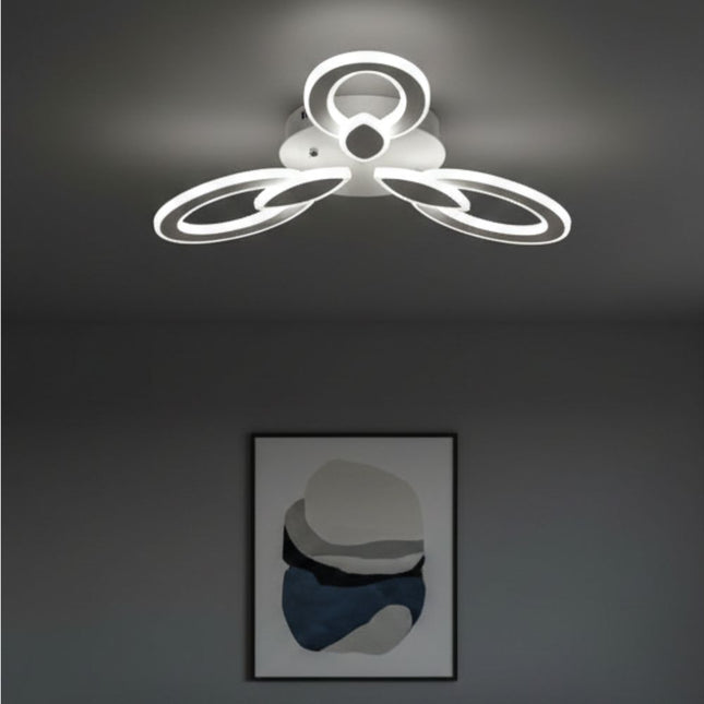 LUSTRA LED  LIVING 100W CU 3 BRATE 3 CULORI+IR 550mm x 90mm