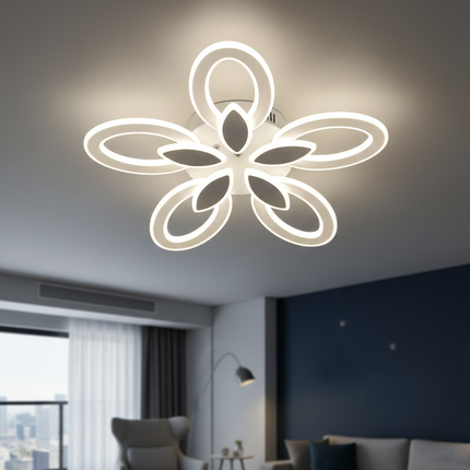 LUSTRA LED IRIS 140W CU 5 BRATE 3 CULORI+IR