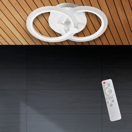 LUSTRA LED CERCURI 35W CU 2 BRATE 3 CULORI+IR 400mm x 100mm