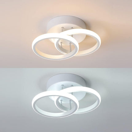 LUSTRA LED CERCURI 35W CU 2 BRATE 3 CULORI+IR 400mm x 100mm