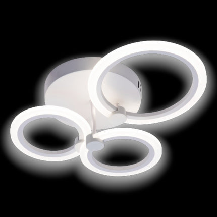 LUSTRA LED CERCURI 40W CU 3 BRATE 3 CULORI+IR 440mm x 150mm