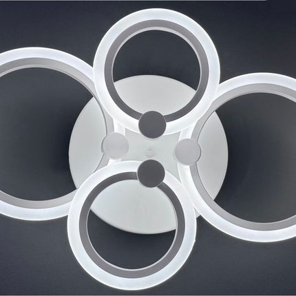 LUSTRA LED CERCURI 56W CU 4 BRATE 3 CULORI+IR 580mm x 90mm