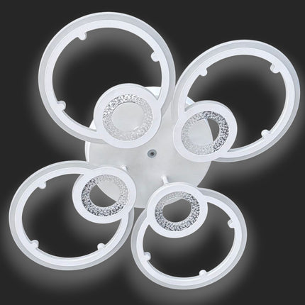 LUSTRA LED JUNO 96W CU 8 BRATE 3 CULORI+IR