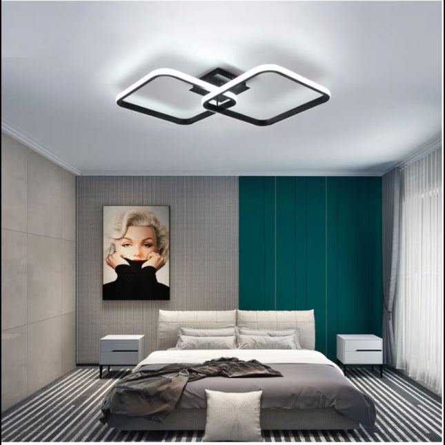 LUSTRA LED PATRATE 50W CU 2 BRATE 3 CULORI+IR 550mm x 115mm