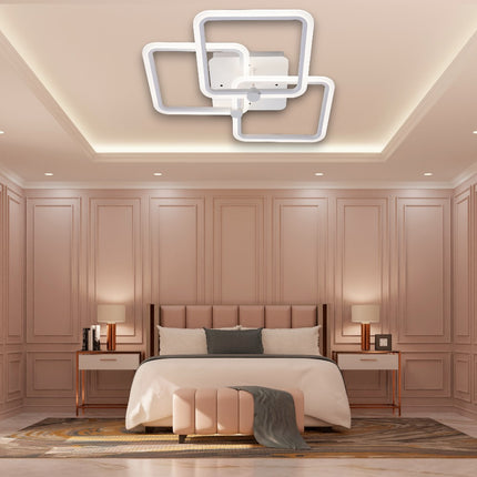 LUSTRA LED LIVING 80W CU 3 BRATE 3 CULORI+IR  580x150mm