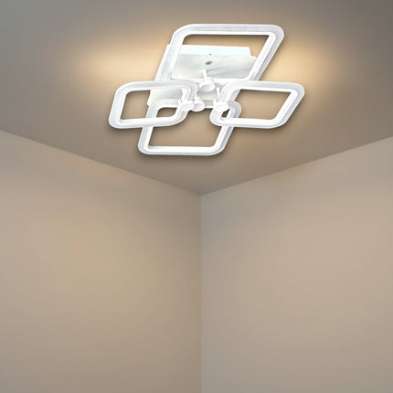 LUSTRA LED PATRATE 80W CU 4 BRATE 3 CULORI+IR 600x120mm