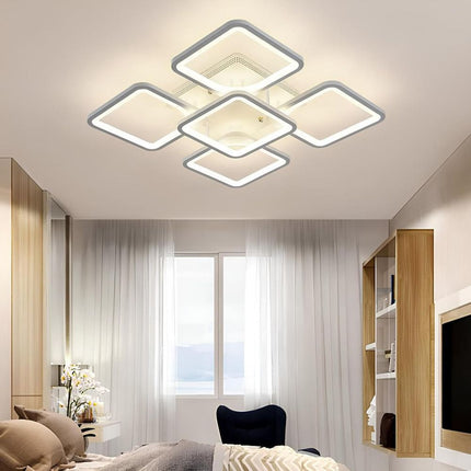 LUSTRA LED PATRATE 104W CU 5 BRATE 3 CULORI+IR 610x90mm