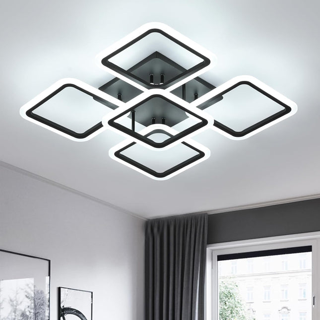 LUSTRA LED PATRATE 104W CU 5 BRATE 3 CULORI+IR 610x90mm