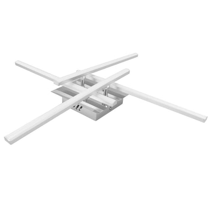 LUSTRA LED AXIS ALB 4 BRATE 50W 4580LM 700*700*100MM