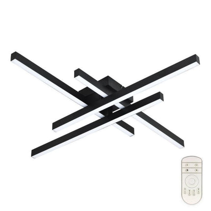 LUSTRA LED AXIS NEGRU 4 BRATE 50W 3530 LM 700*700*100MM