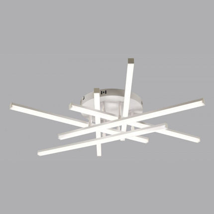 LUSTRA LED AXIS ALB 6 BRATE 88W 7800LM 800*600*190MM