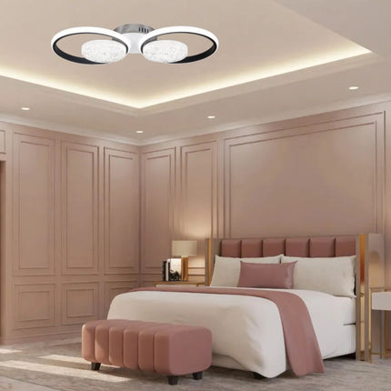 LUSTRA LED EDERA 4 CERCURI 60W 5000LM 3000K-6500K 560*260*75MM