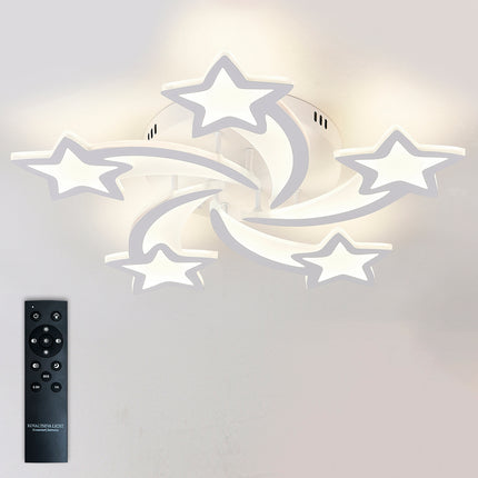 Lustra led dimabila STEA 110W cu 5 brate 3 CULORI+IR