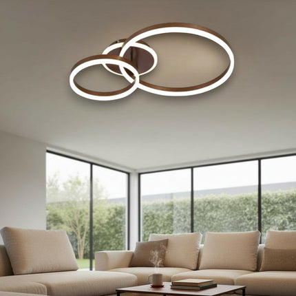 Lustra Led Dione 95w/5100lm 3000k/4000k/6500k cu Telecomanda 300+500mm