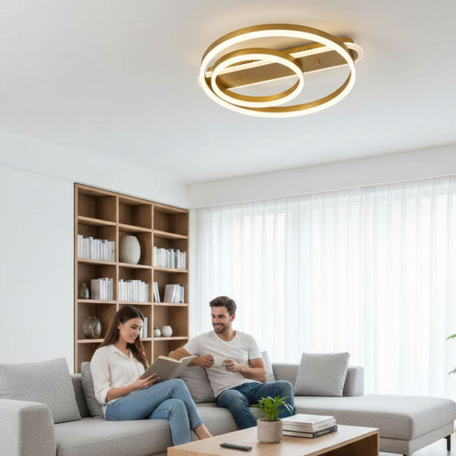 Lustra Led Themis 100w/6000lm 3000k/4000k/6500k cu Telecomanda 300+500mm