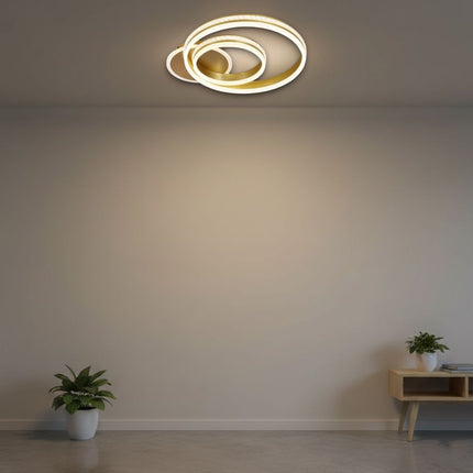 Lustra Led Nemesis 122w/5900lm 3000k/4000k/6500k cu Telecomanda 300+500mm