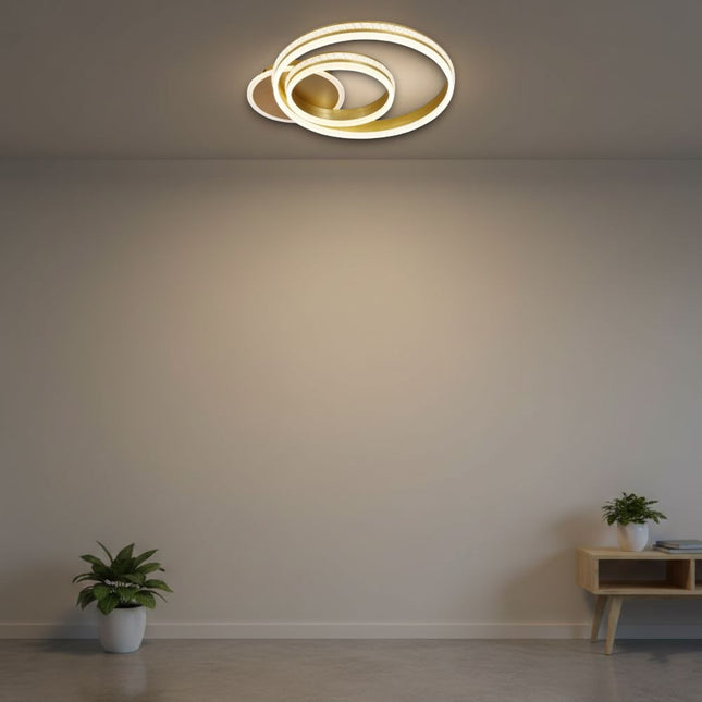 Lustra Led Nemesis 122w/5900lm 3000k/4000k/6500k cu Telecomanda 300+500mm