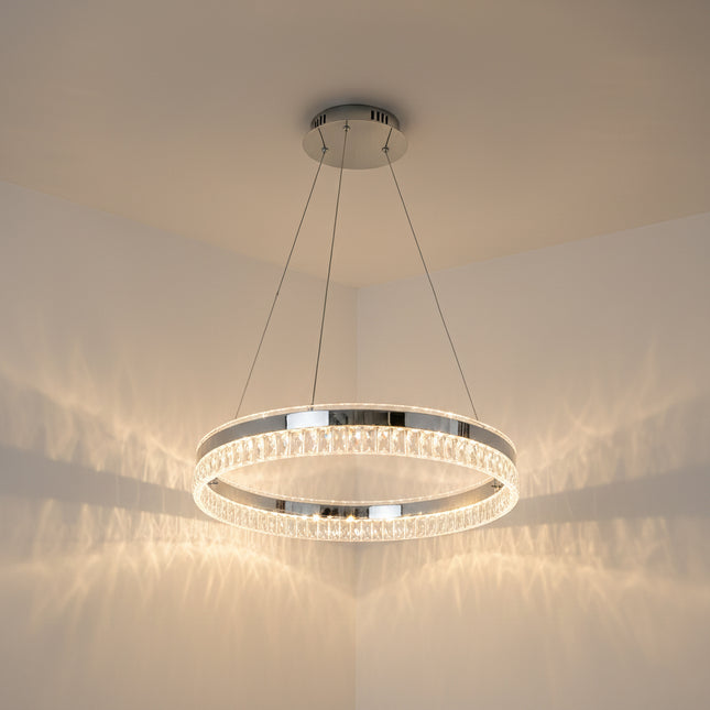 LUSTRA LED PAVO ALB 80W/5600LM 2700K-6500K 500X1200MM CU TELECOMANDA