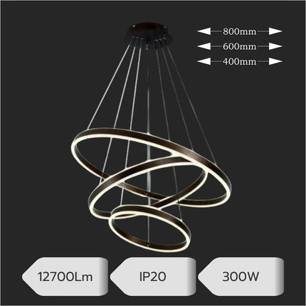 LUSTRA LED  AJUSTABILA 300W/12700LM/3000K/4000K/6500K + IR 400mm x 600mm x 800mm