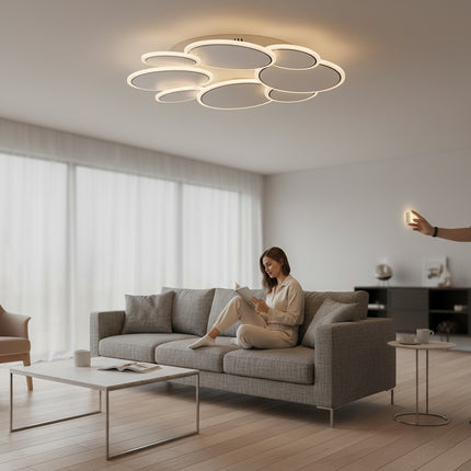 PLAFONIERA LED SCORPIUS 77W/5000LM 3 CULORI+IR 500MM