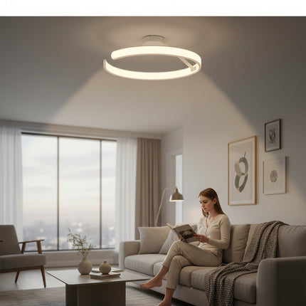 PLAFONIERA LED AQUILA ALB 74W/4400LM 3 CULORI 500MM