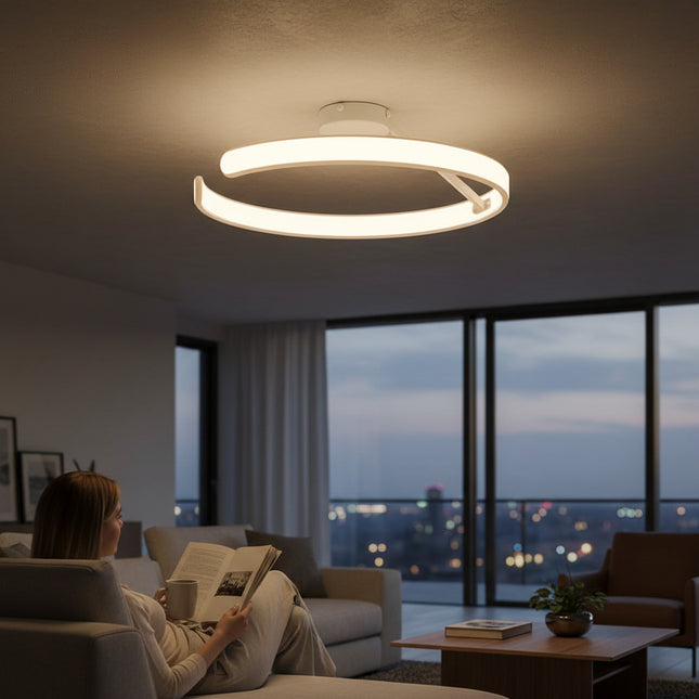 PLAFONIERA LED AQUILA ALB 74W/4400LM 3 CULORI 500MM