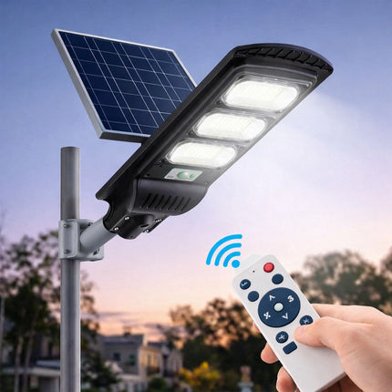 Corp Stradal  cu Panou Solar Monocristalin Integrat si telecomanda -  150W/6500k