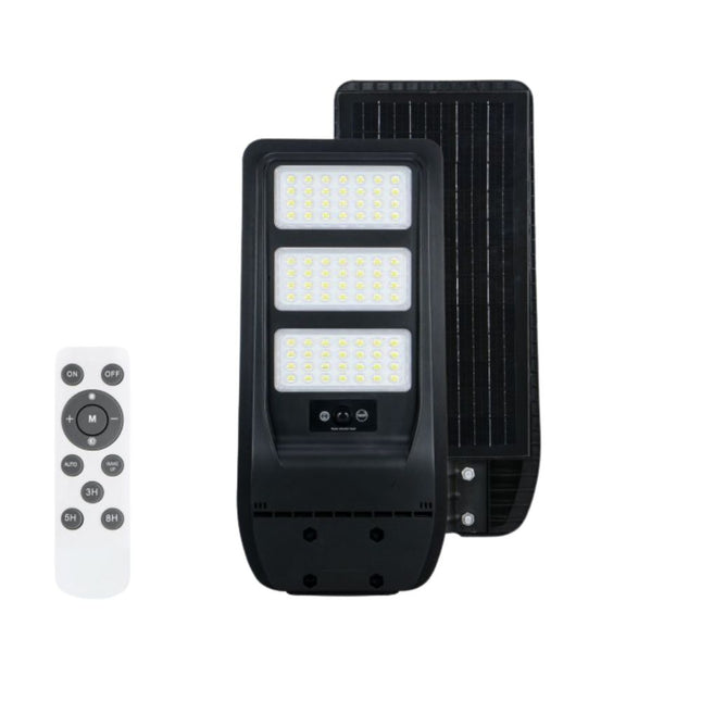 Corp Stradal cu sensor de miscare,panou solar monocristalin integrat si telecomanda -  150W/6500k