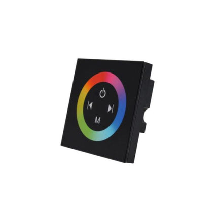 Intrerupator dimmabil  touch simplu, negru, RGB