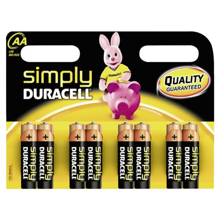 Set 8 baterii R6 Duracell Simply