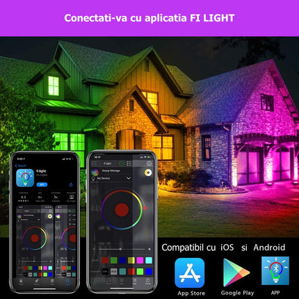 Proiector RGBW bluetooth 20W 40W