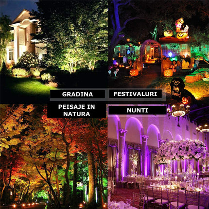 Proiector RGBW bluetooth 20W 40W