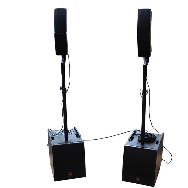 Sistem audio profesional 2+2 USB/SD/BT 2x100W Alien