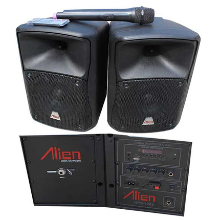 Set 2 boxe ABS 6.5inch 1265 USB/SD/FM/BT Alien