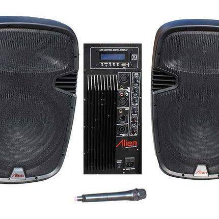 Set 2 boxe ABS 12inch 2112 USB/SD/FM/BT Alien