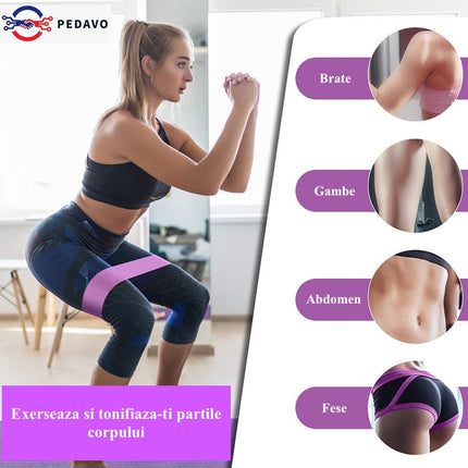 Banda elastica fitness set 3