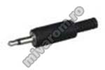 Mufa jack 3.5mm mono plastic