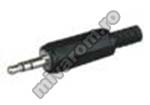 Mufa jack 3.5mm stereo plastic