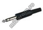 Mufa jack 6.3mm stereo plastic